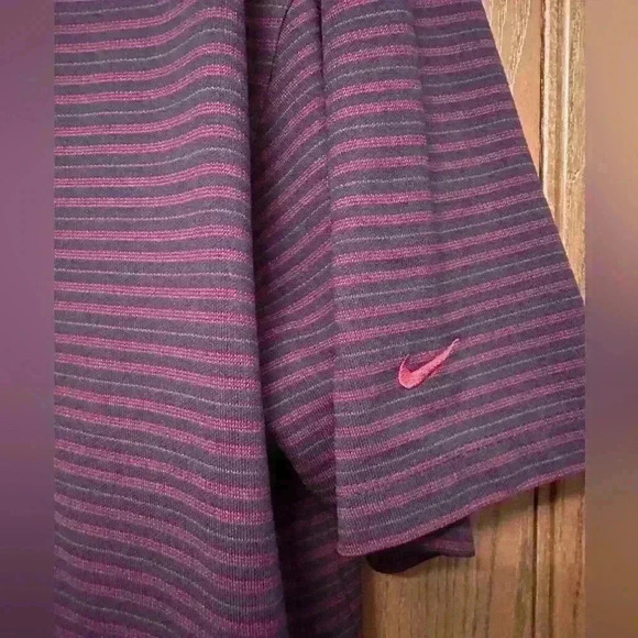 Nike Golf Red/Navy Striped Polo THIS ITEM IS SOLD UNABLE TO DELETE - Picture 3 of 8